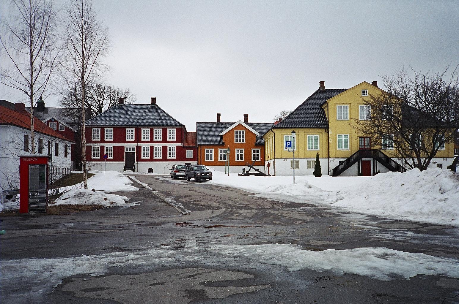 Houses in the Larvik’s former main street - Storgata 