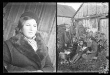 Portret kobiety oraz grupa dzieci