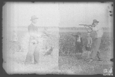 Mężczyzna ze strzelbą