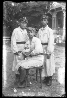 Three military men