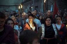 Pożar Lublina - uczestnicy wydarzenia na ul. Złotej