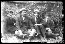 Three men and a boy
