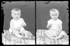 Two portraits of a child