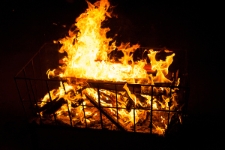 Pożar Lublina - płomienie