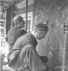 Pracownicy odbudowy Lublina w 1954 roku