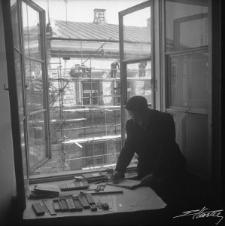 Pracownicy odbudowy Lublina w 1954 roku