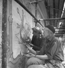 Pracownicy odbudowy Lublina w 1954 roku