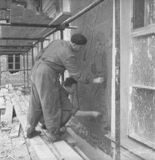 Pracownicy odbudowy Lublina w 1954 roku