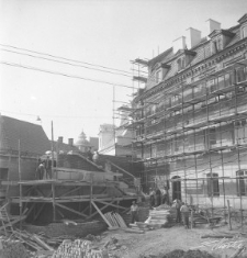 Budowa placu Zebrań Ludowych (obecnie plac Zamkowy) w Lublinie w 1954 roku