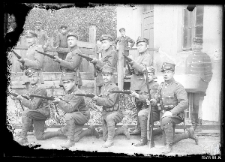 Group of military men with rifles