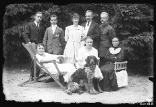 Group of people with a dog