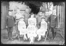 Woman with a group of children