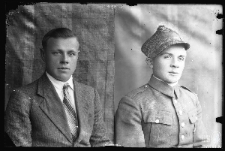 Portrait of a man and portrait of a soldier