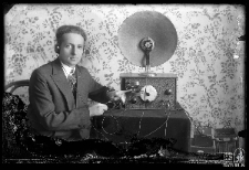 Man listening to the radio