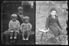 Troje dzieci oraz portret chłopca