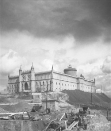 Budowa wiaduktu prowadzącego na Zamek Lubelski