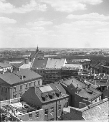 Widok na Stare Miasto w Lublinie w czasie odbudowy