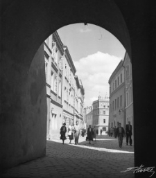Widok na ulicę Bramową w Lublinie w dniu 22 lipca 1954 roku