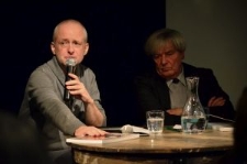 Paweł Pr&oacute;chniak i Zbigniew Benedyktowicz podczas seminarium otwartego &bdquo;Misterium Bramy&rdquo;