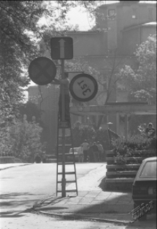 Wymiana znaków drogowych przy Alejach Racławickich w Lublinie