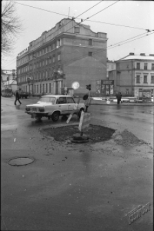 Remont drogi na skrzyżowaniu ulic 3 Maja i Krakowskie Przedmieście w Lublinie
