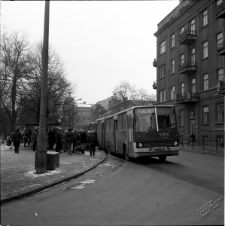 Przystanek autobusowy przy ulicy 3 Maja w Lublinine