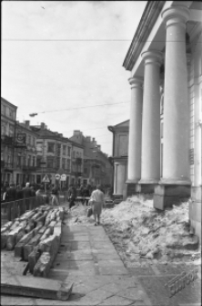 Remont schod&oacute;w Ratusza w Lublinie