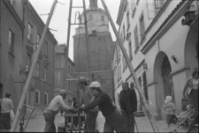 Ulica Bramowa - widok na Bramę Krakowską w Lublinie