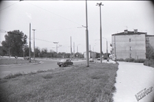 Rondo Honorowych Krwiodawc&oacute;w z widokiem na Aleję Warszawską