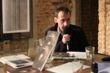 Promocja tomu wierszy Piotra Macierzyńskiego pt.: "Książka kostnicy"