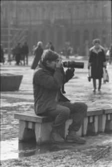 Fotograf na placu Litewskim w Lublinie