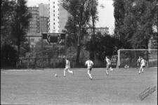 Mecz piłkarski na stadionie