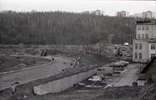 Budowa ulicy Sikorskiego w Lublinie z widokiem na Czech&oacute;w