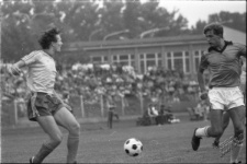 Mecz piłkarski na stadionie