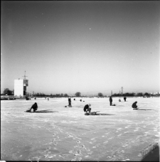 Wędkarze nad Zalewem Zemborzyckim w Lublinie