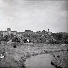 Panorama Lublina znad Bystrzycy w okolicach alei Świerczewskiego w stronę ulicy Dąbrowskiego - zbliżenie