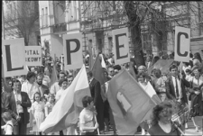 Pracownicy LPEC-u podczas pochodu 1-Majowego w Lublinie