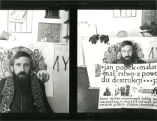 Jan Popek w swojej pracowni