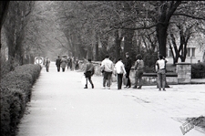 Śmigus-dyngus w Lublinie - Aleje Racławickie z widokiem na teren Kościoła Garnizonowego