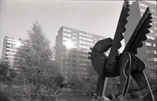 LSM w Lublinie - rzeźba Pegaz autorstwa Jana Borowczaka