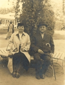 Chaja Rywka Gelibter (z d. Szwarcman) z mężem Gutmanem Gelibterem