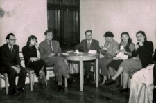 Halina Księska i Irena Szczepowska-Szychowa w Domu Kultury na Zamku