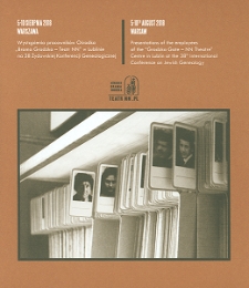&ldquo;Grodzka Gate &ndash; NN Theatre&rdquo; Centre at the 38th International Conference on Jewish Genealogy