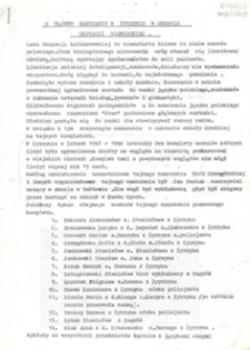 O tajnym nauczaniu w Żyrzynie w okresie okupacji niemieckiej