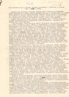 Tajne nauczanie w Garbowie we wspomnieniach Władysława Wacha