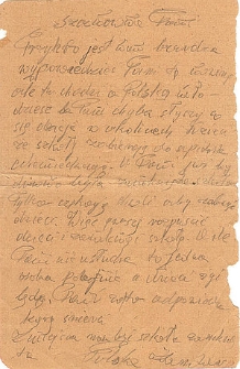 Anonim otrzymany przez Annę Renet-Jursz w 1943 roku