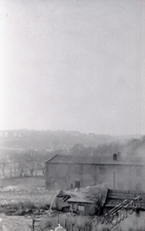 Cegielnia na Czechowie w Lublinie - moment po zburzeniu komina