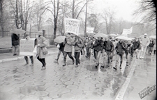 Demonstracja w Puławach przeciwko elektrowni atomowej