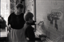 Szkoła Podstawowa nr 6 w Lublinie - uczeń przy tablicy na lekcji matematyki