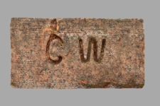 Cegła z sygnaturą &bdquo;CW&rdquo;